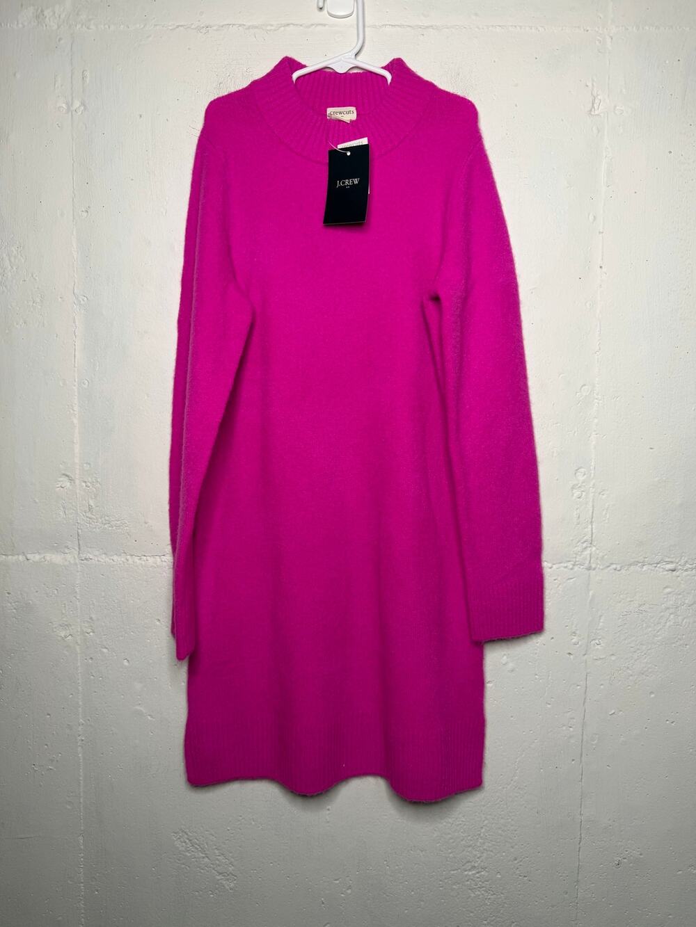 NEW Crewcuts Girls Hot Pink Sweater Dress Size 12